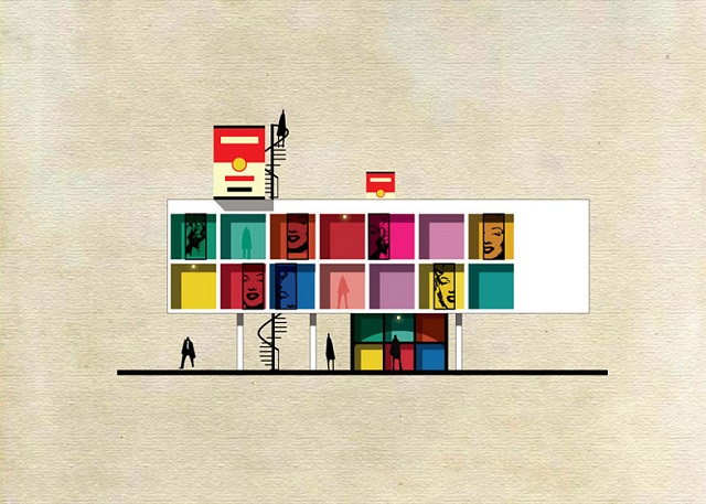 Andy Warhol | Federico Babina: Art works transformed into Buildings