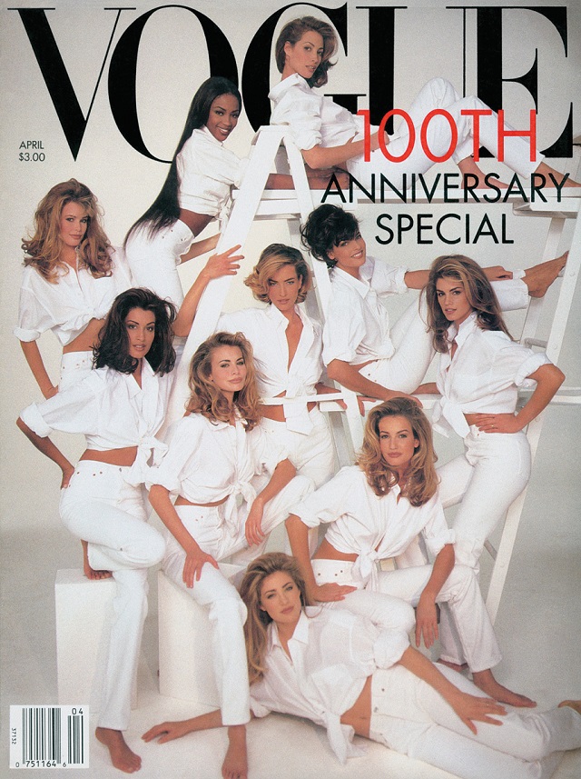 Vogue, April 1992, Photographed by Patrick Demarchelier