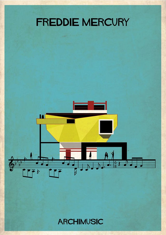 Freddie Mercury, “Bohemian rhapsody” | Archimusic City by Federico Babina - where songs become buildings