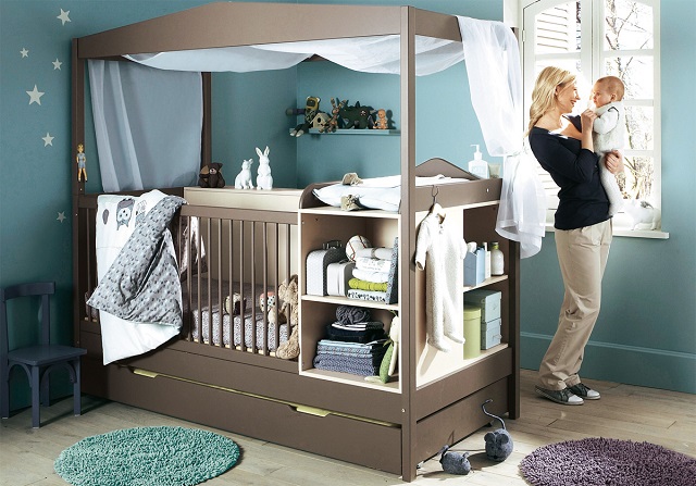 Blue and Brown | How to decorate a baby’s room