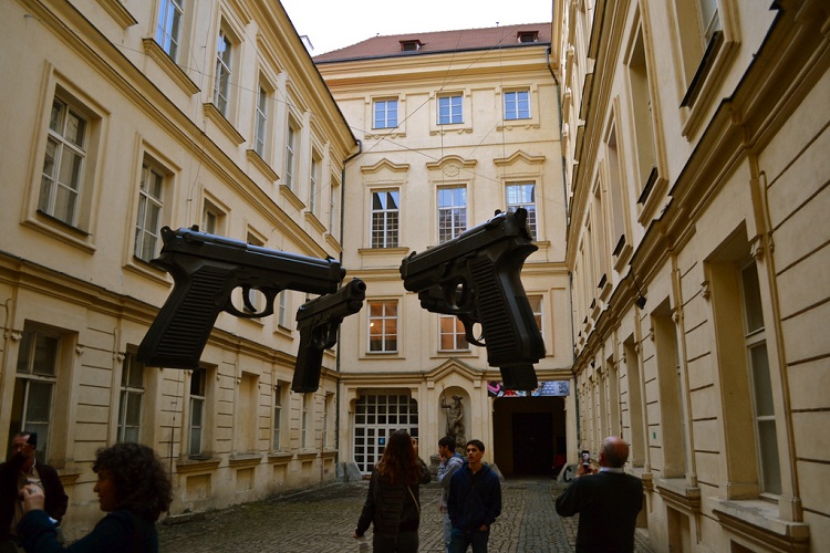 Guns, Artbanka Museum of Young Art in Prague, Czech Republic 