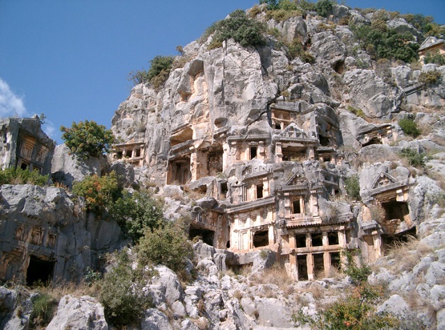 Tombs of Lycian, Turkey | Summer travelling around Europe 